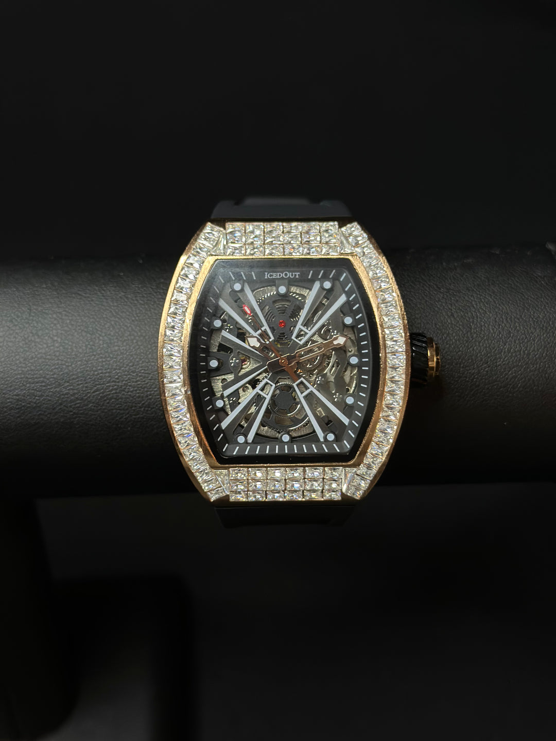 Iced out baguette watch hotsell